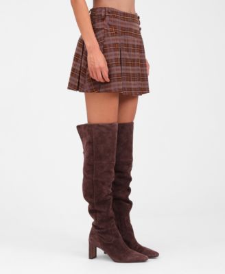 Women's Pleated Mini Skater Skort