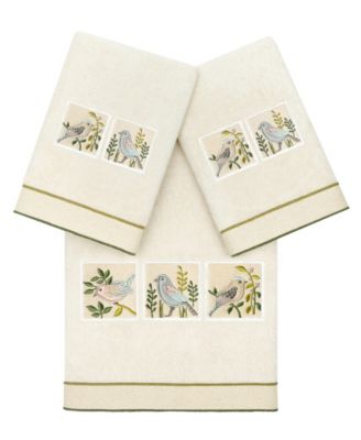 Cotton Belinda Embellished 3-Pc. Towel Set