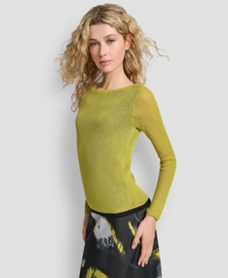 Women's Double-Layer Color Block Long Sleeves Sweater