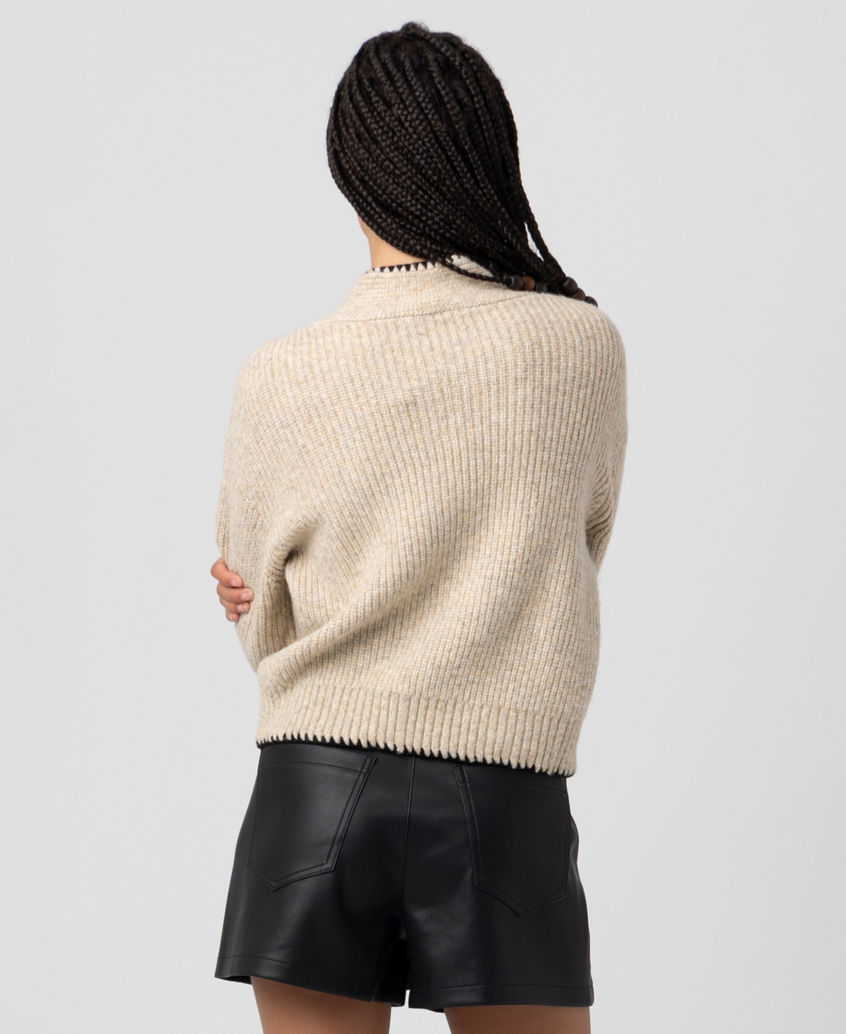Blanknyc Women's Whipstitch Detail Cardigan In Pink