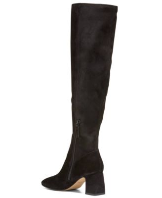 Women's Georgette Over-the-Knee Block Heel Boots