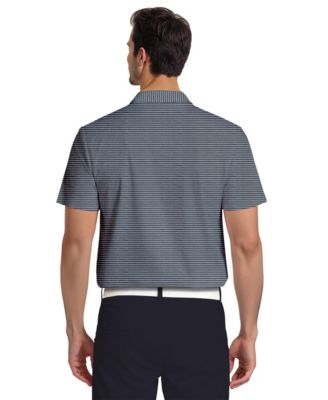 Men's Heathered Stripe Golf Polo Shirt