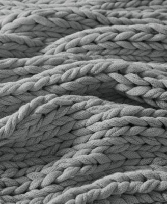 Chunky-Knit Handmade Throw, 50" x 60"