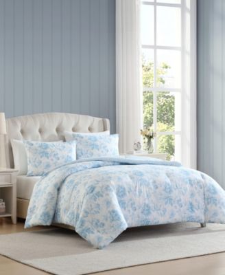 Anja Textured Toile Washed Microfiber 5-Pc. Comforter Set, Twin XL