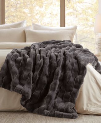 Vivienne Faux Fur Throw, 50" x 60"