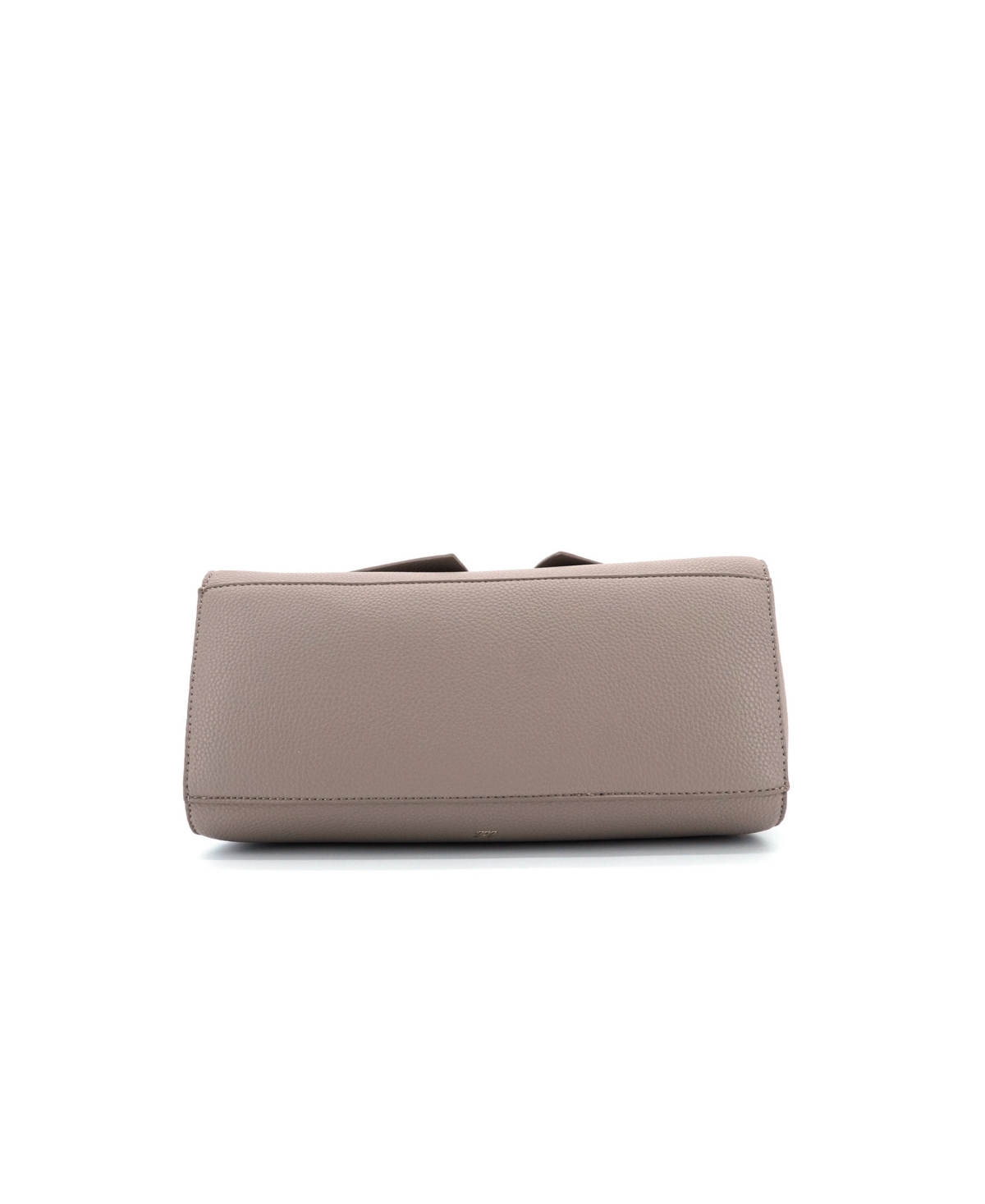 Like Dreams Park Double Bowtie Zipper Satchel Bag In Brown