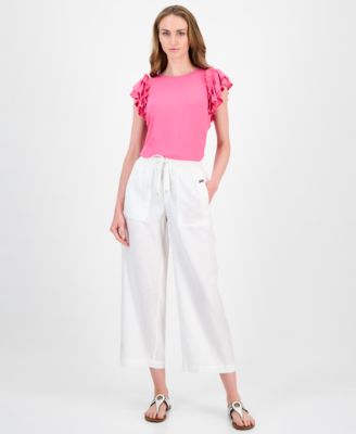 Tommy Hilfiger - Women's Drawstring-Waist Pull-On Pants