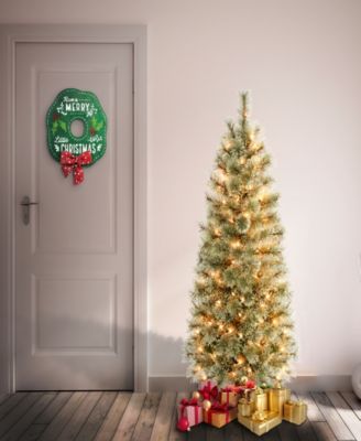 4.5 ft. Pre-Lit Arcadia Pine Slim Cashmere Tree