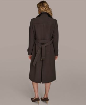 Donna Karan New York Women's Belted Notched-Collar Trench