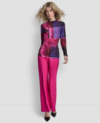 Women's Long Sleeve Mock Neck Top