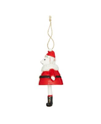 Kit Kemp Christmas Bell Santa Mouse Ornament