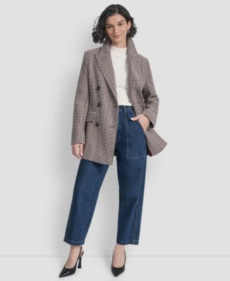 Women's Short Double-Breasted Belted Coat