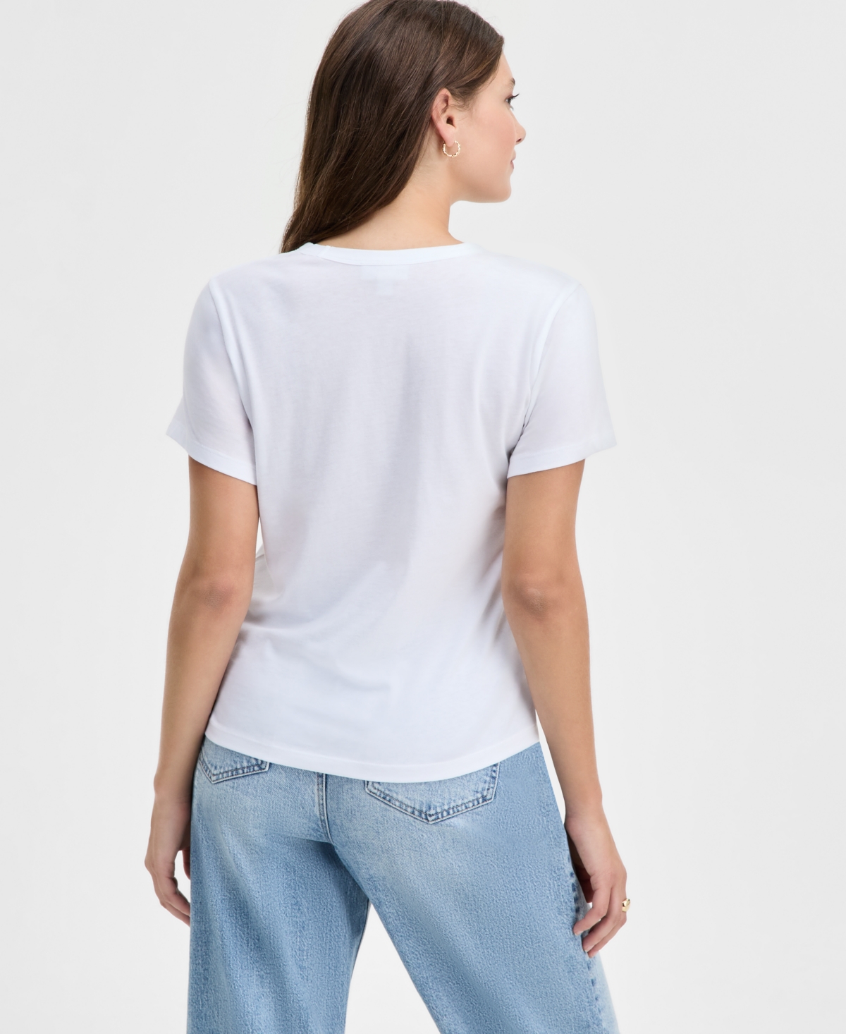 On 34th Women's Knit See You On The Dance Floor Graphic T-shirt, Macy's Exclusive In White