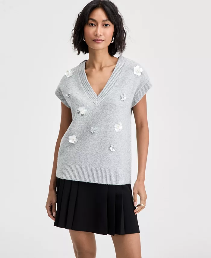 Women's Embellished Sweater Vest