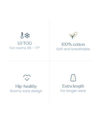 100% Cotton 0.5 TOG Sleepsack Wearable Blanket