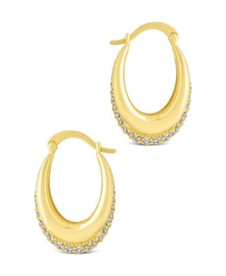 Philina Cubic Zirconia Hoop Earrings