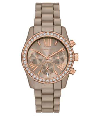 Michael Kors Women's Lexington Chronograph Mink Ceramic