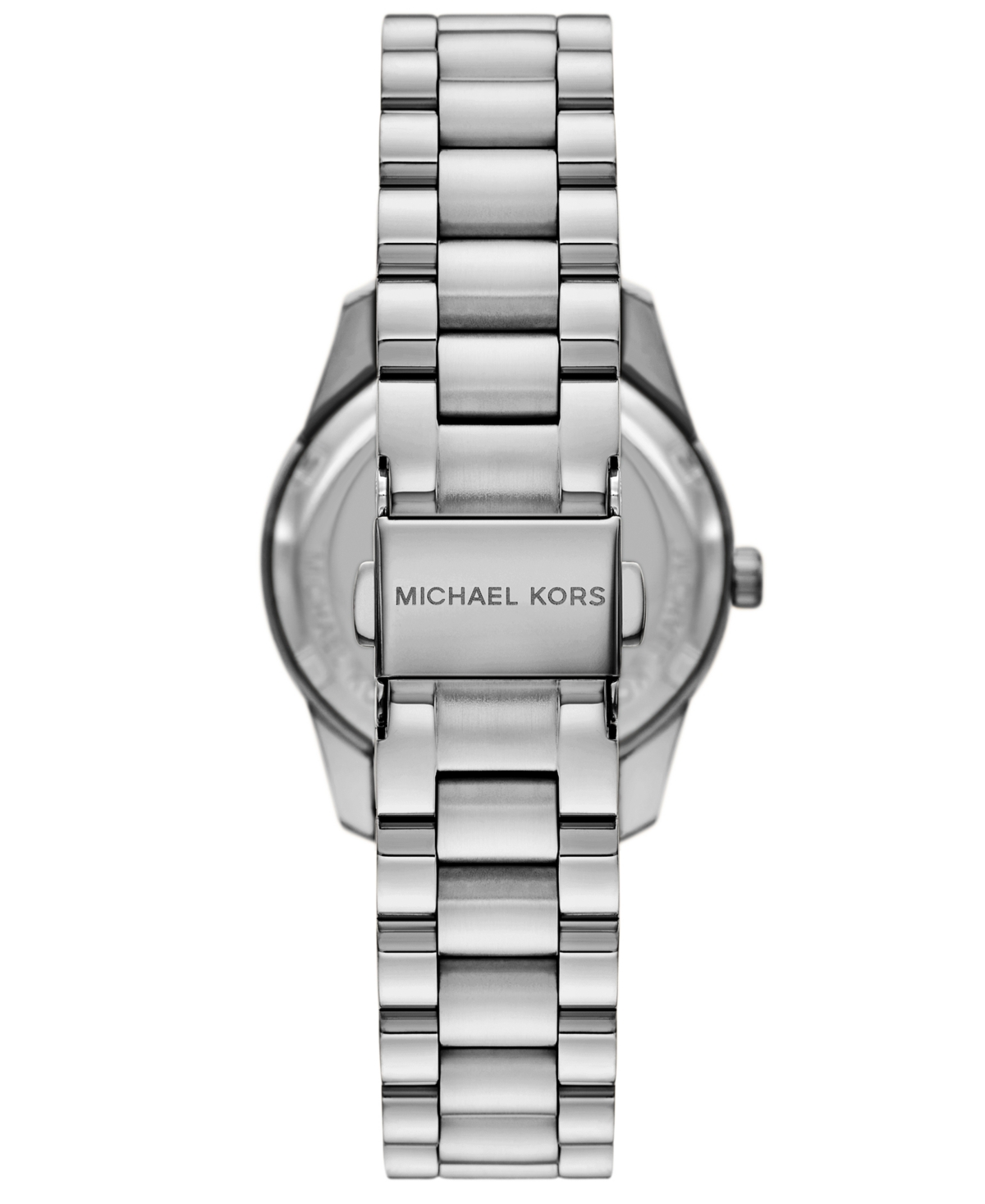 Michael Kors Women's Lexington Multifunction Silver-tone Stainless Steel Watch, 34mm In Silver