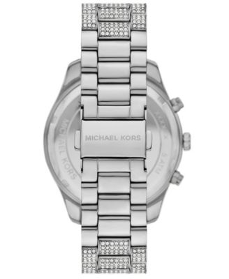 Women's Lexington Chronograph Silver-Tone Stainless Steel Watch, 42mm