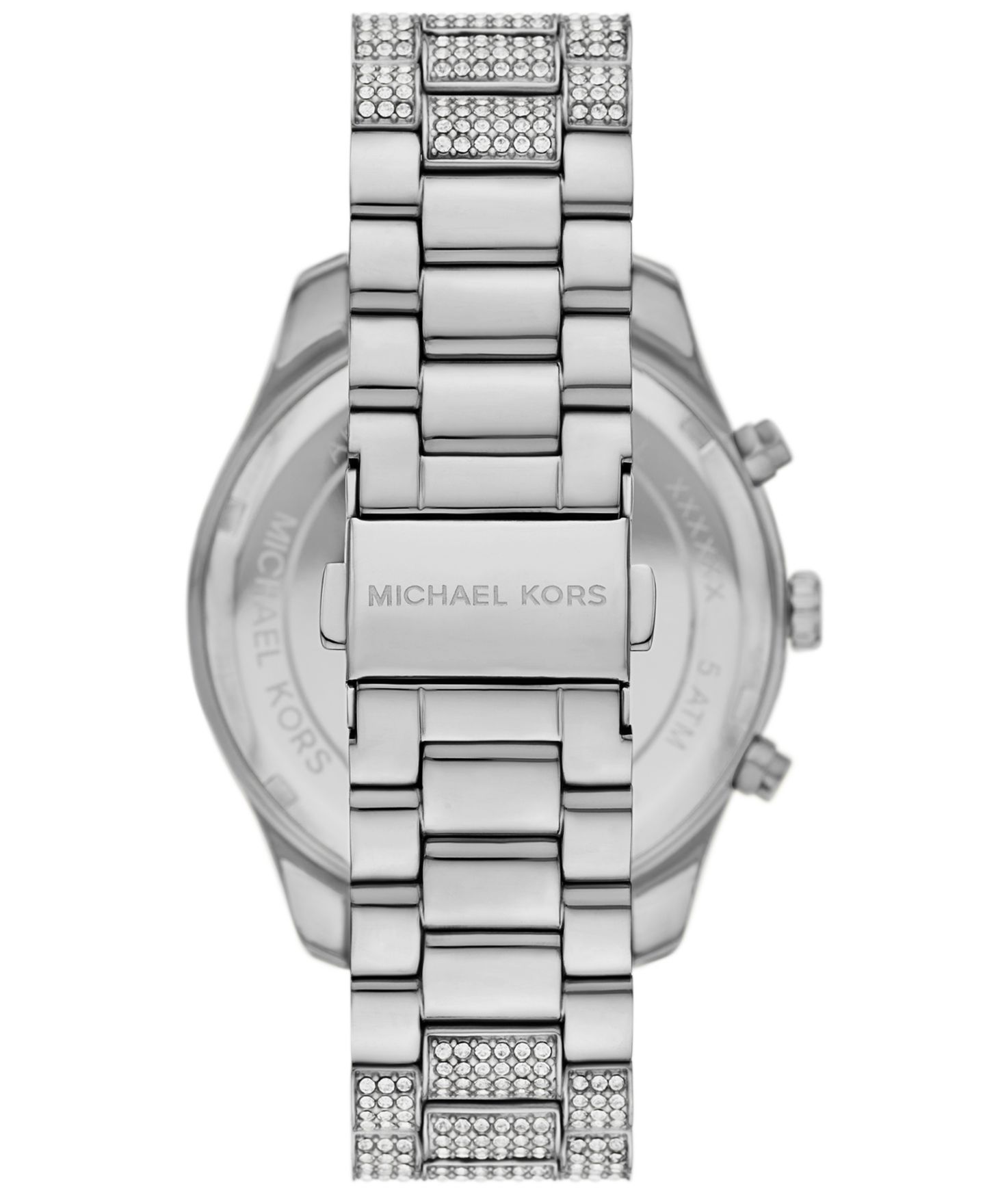 Женские часы Michael Kors Lexington с хронографом, серебристая сталь, 42 мм — фото 2