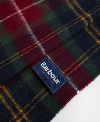Men's Cashmere Winterberry Tartan Scarf