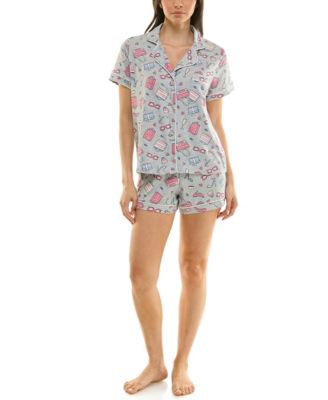 Women's Printed Top and Shorts Set