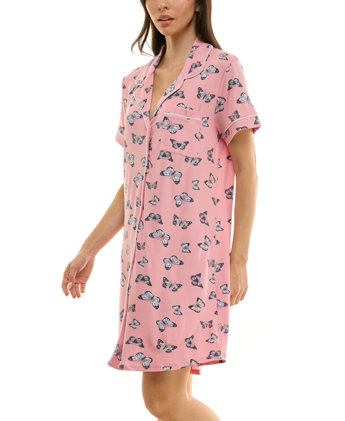 Derek Heart Women's Printed Sleepshirt In Pink