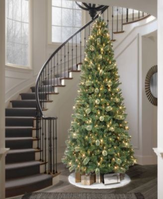 Puleo 9' Pre-Lit Artificial Teton Pine Tree with LED Lights