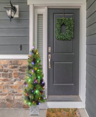 Puleo 4.5' Pre-Lit Artificial Arkansas Pine Potted Tree