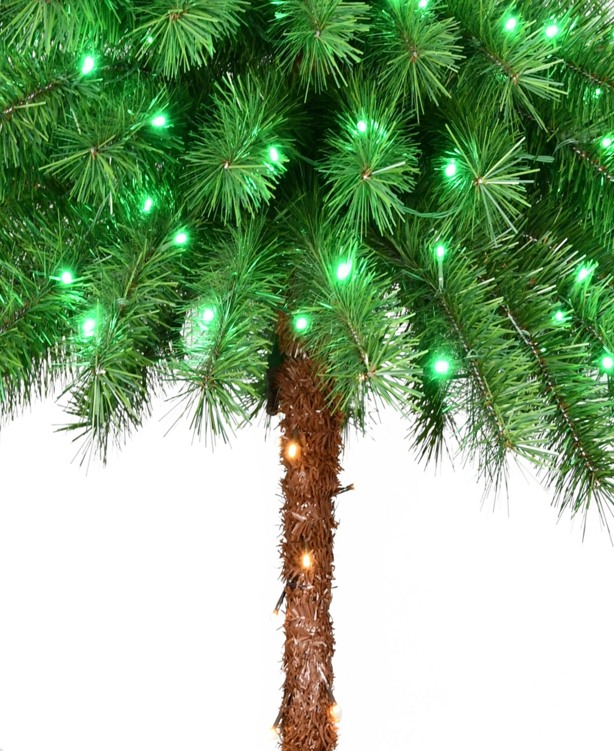 Puleo 6' Pre-lit Artificial Palm Tree In Green