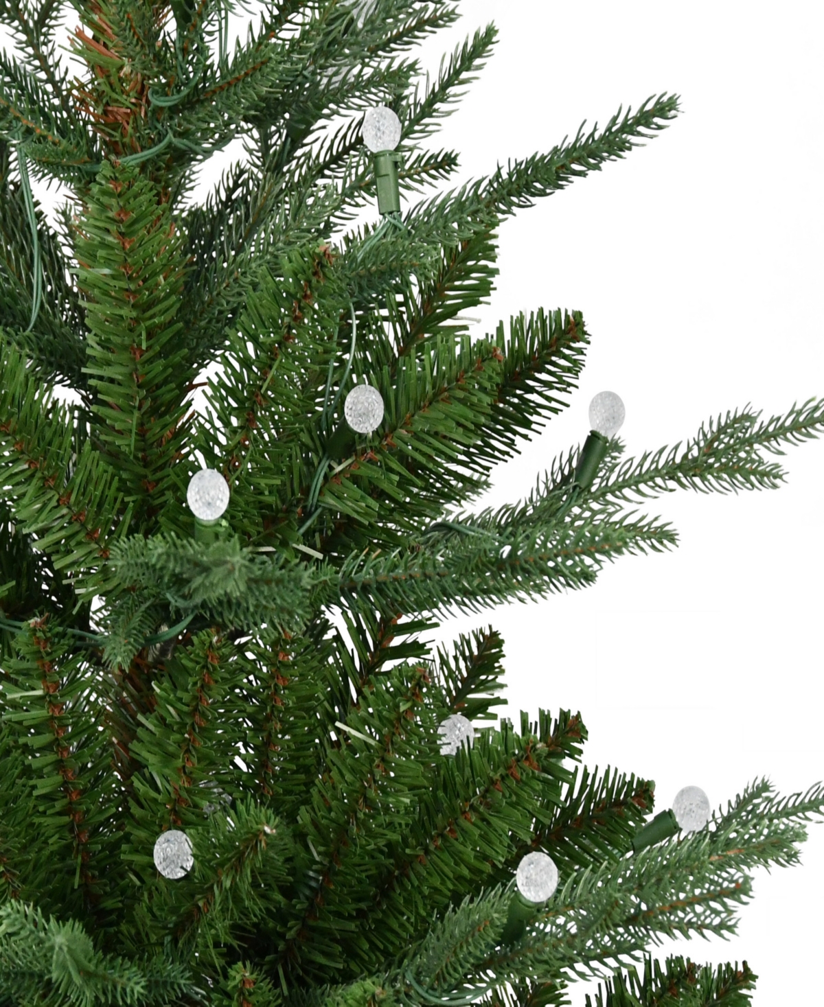 Puleo 3' Pre-lit Artificial Christmas Tree In Burlap Sac Base In Green
