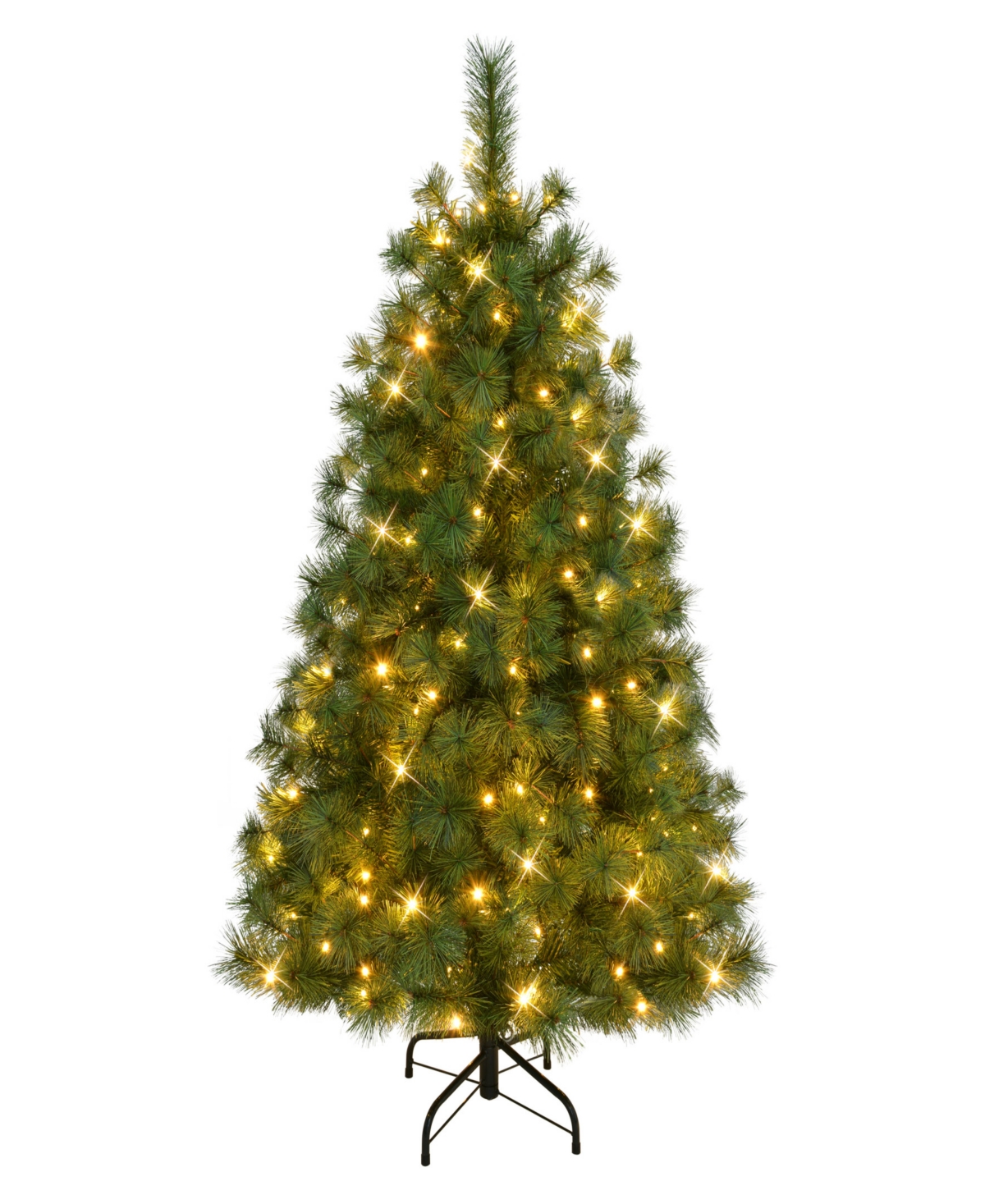 Puleo 4.5' Pre-lit Artificial Colorado Pine Christmas Tree With Dual Function Led Lights In Green