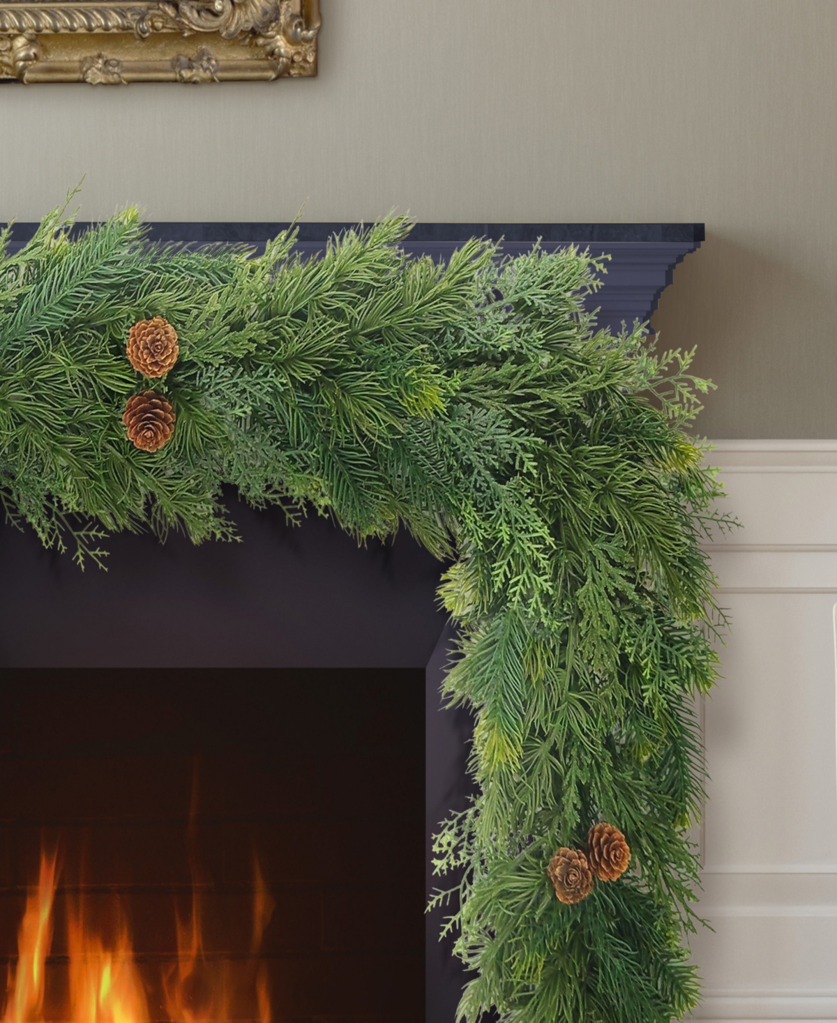 Puleo 9' X 10" Artificial Christmas Garland In Green