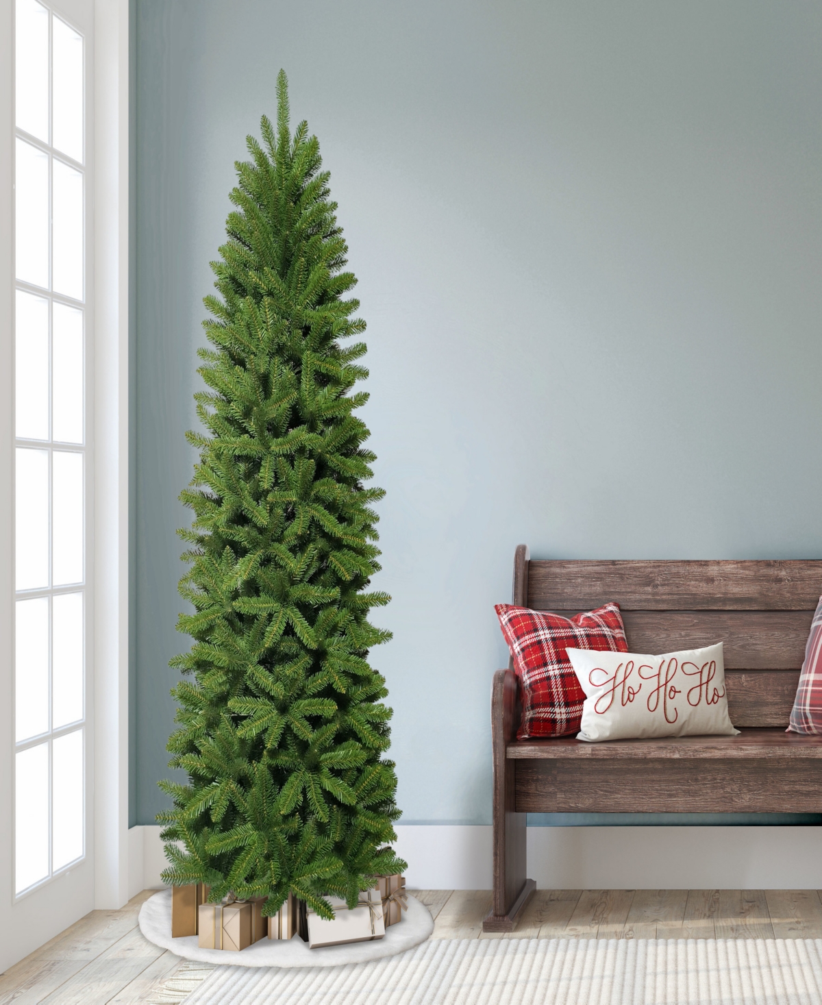 Puleo 7' Artificial Washington Fir Pencil Tree In Green