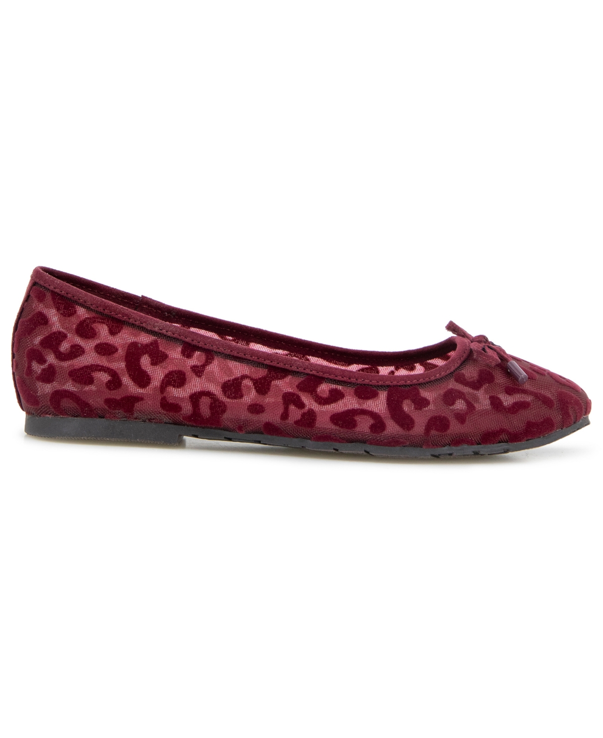 Kenneth Cole Reaction Women's Elstree Mesh Ballet Flats In Burgundy
