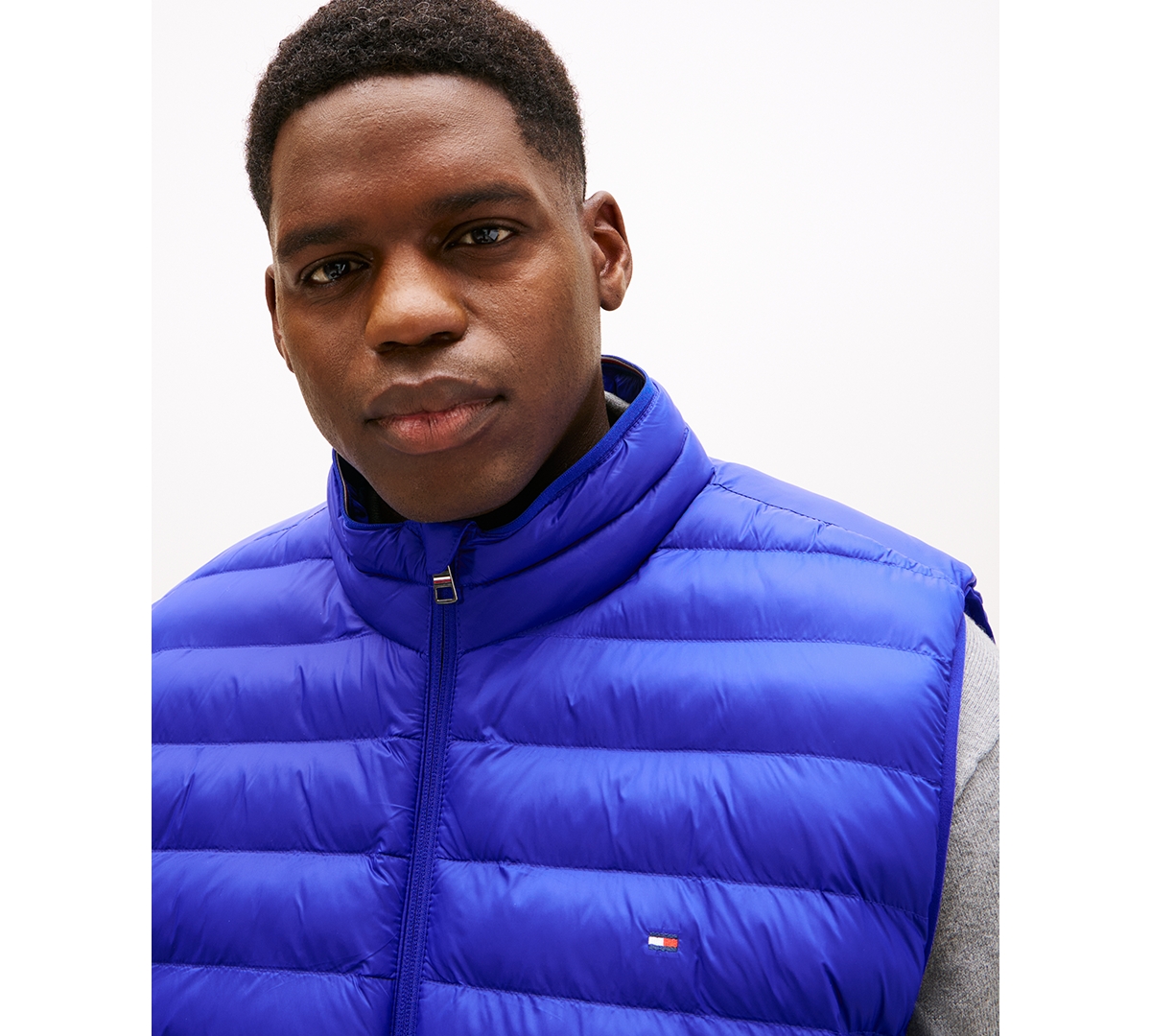 Tommy Hilfiger Recycled Packable Vest In Blue