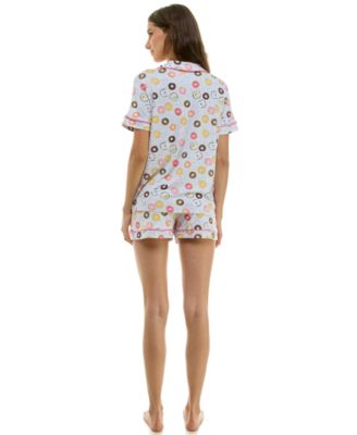 Women's Printed Top and Shorts Set