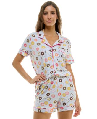 Women's Printed Top and Shorts Set