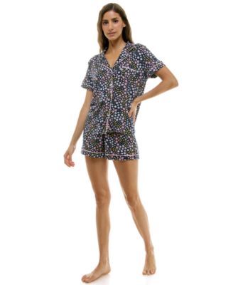 Women's Printed Top and Shorts Set