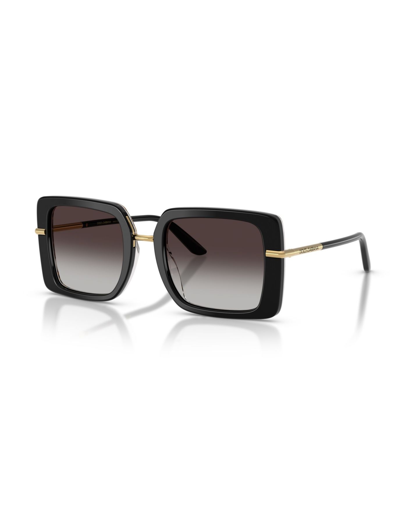 Женские солнцезащитные очки Dolce&Gabbana Square Sunglasses, DG4491, цвет: Чёрный — фото 1