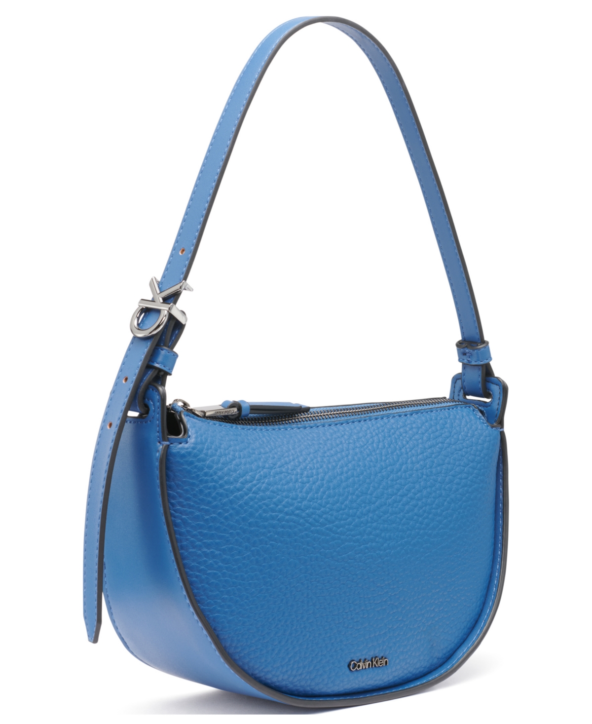 Calvin Klein Women's Gemma Zip Closure Shoulder Bag In Blue