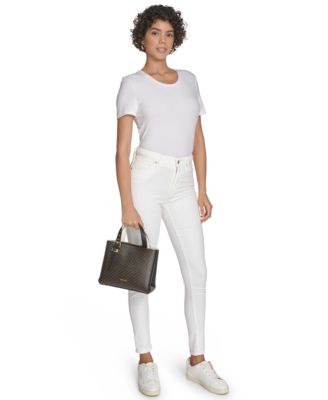 Lowen Signature Triple Compartment Adjustable Crossbody Bag