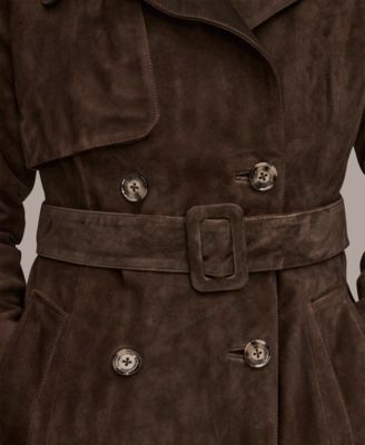 Women's Double Breasted Belted Trench Coat