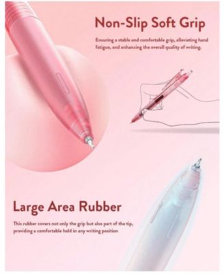 12Pack 0.5mm Quick Dry Retractable Gel Pen Set, Cute Transparent Fine Point Multicolor Note Taking Aesthetic Lnk Pens, Comfort Grip 12 Ink Colors Drawing Writing School Office Home Back To School