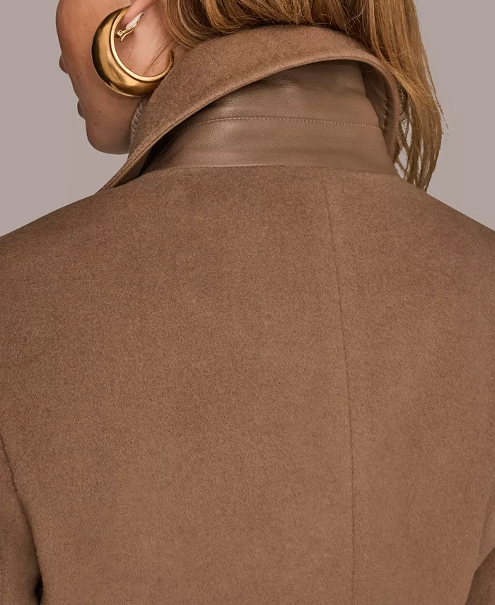 Women's Notch Collared Belted Coat - thumbnail 4