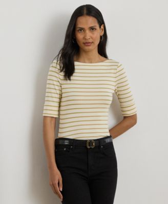 Women's Striped Boatneck T-shirt