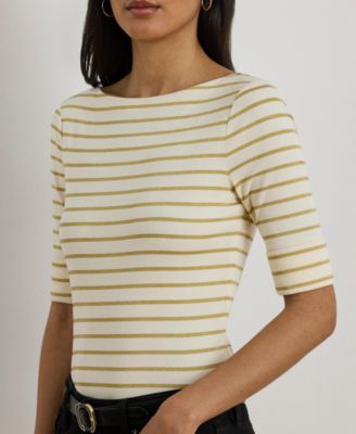 Women's Striped Boatneck T-shirt