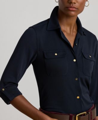 Women's Roll-Tab-Sleeve Cardigan