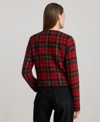 Women's Plaid Long Sleeve Jacket