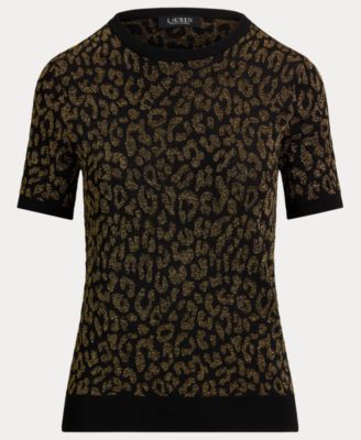 Women's Ocelot Short Sleeve Sweater